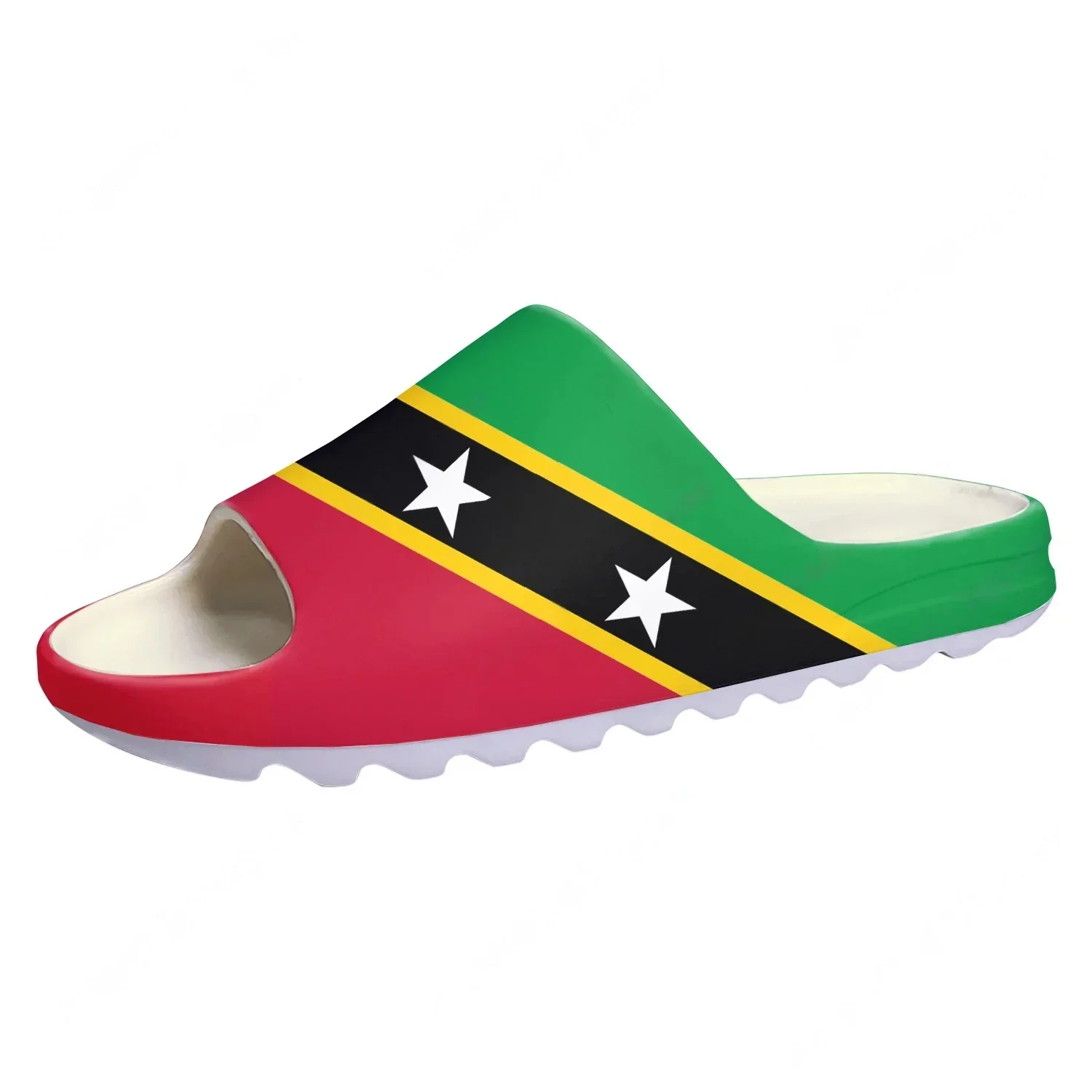 St Kitts and Nevis Flag Soft Sole Sllipers Home Clogs Step on Water Shoes Mens Womens Teenager Beach Customize on Shit Sandals