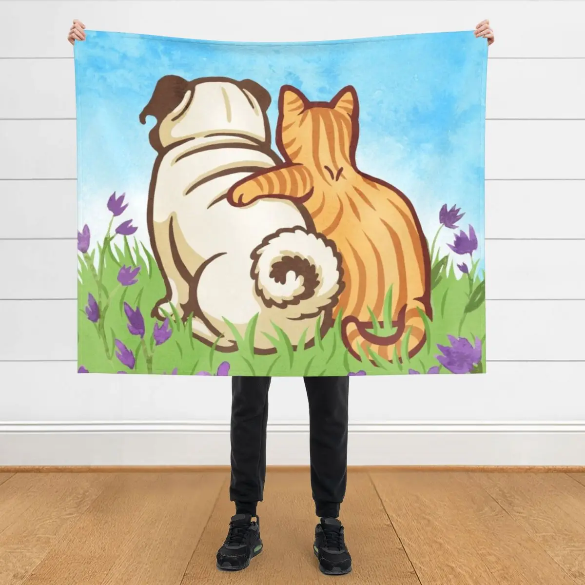 

Best Friends Forever - Milo & Otis Throw Blanket warm winter Luxury Designer cosplay anime Blankets