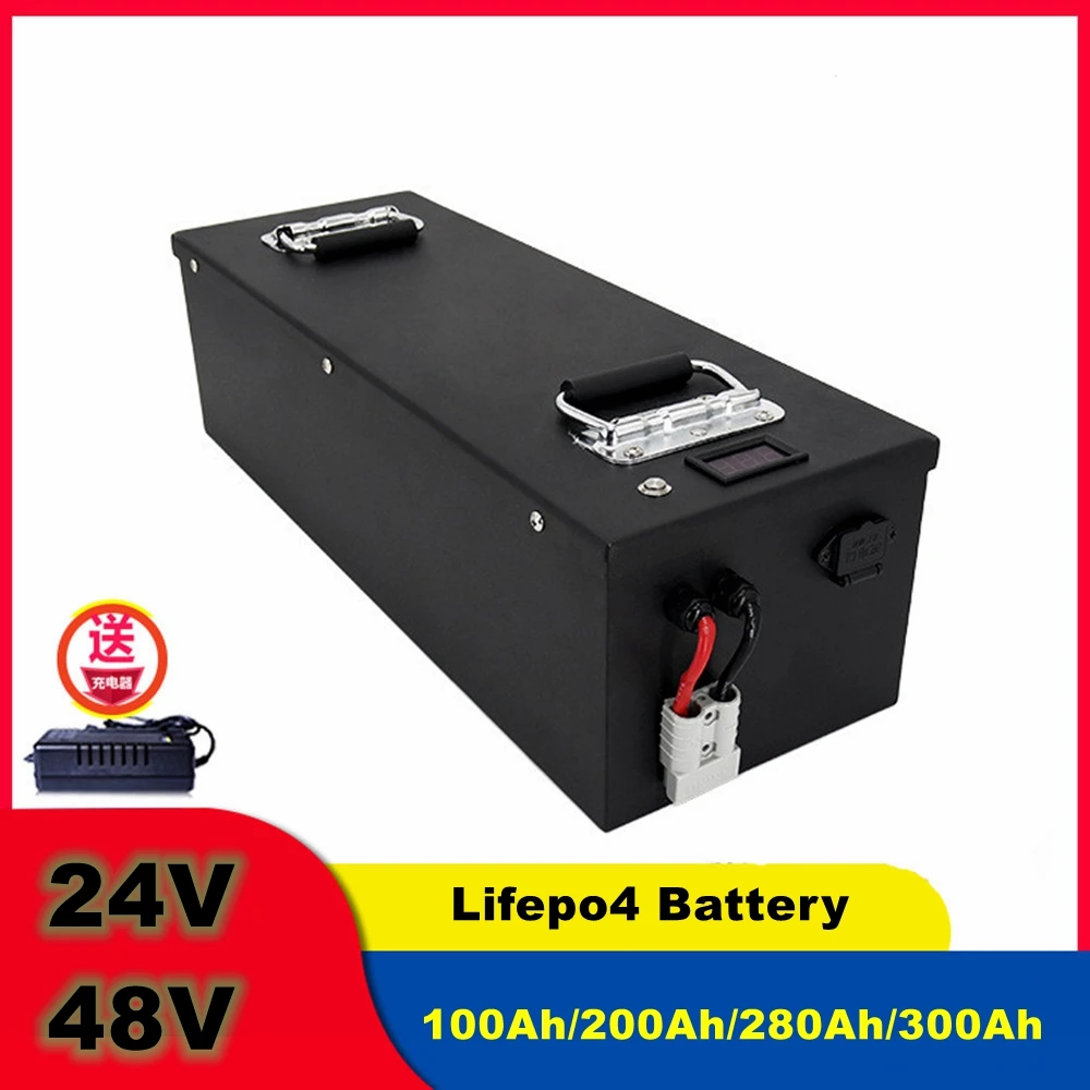 

24V 48V 8S 16S Lifepo4 Battery 100Ah 200Ah 280Ah 300Ah Lithium Iron Phosphate Batteries For 2500W 3500W 4000W Solar Boat