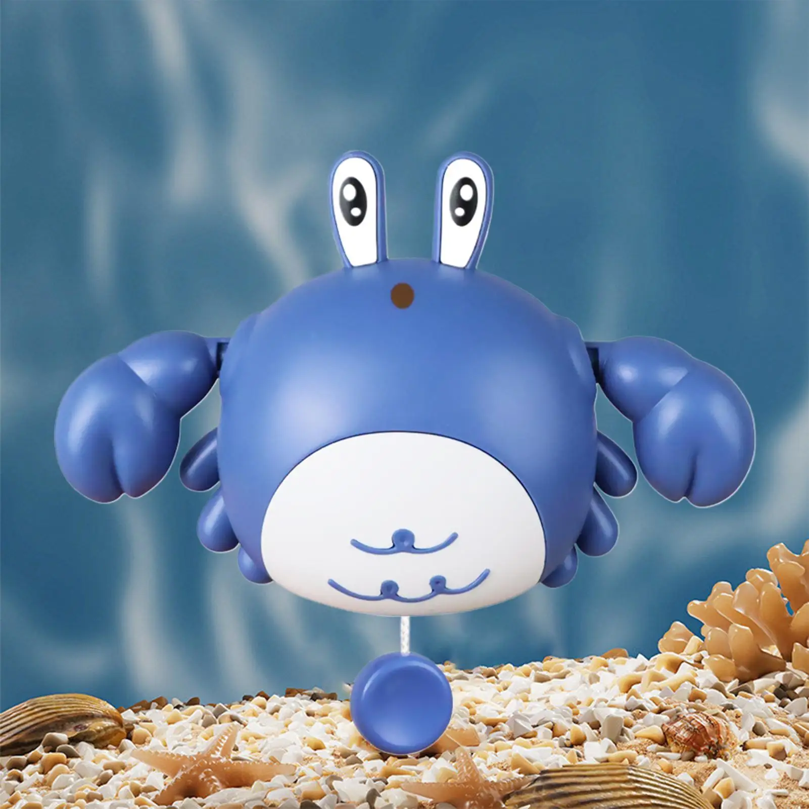 Toddler Shower Toys Crab Shape Toddler Bath Toy Parent-Child Interactive Wind-up Floating Companion For Daycare Beach Travel