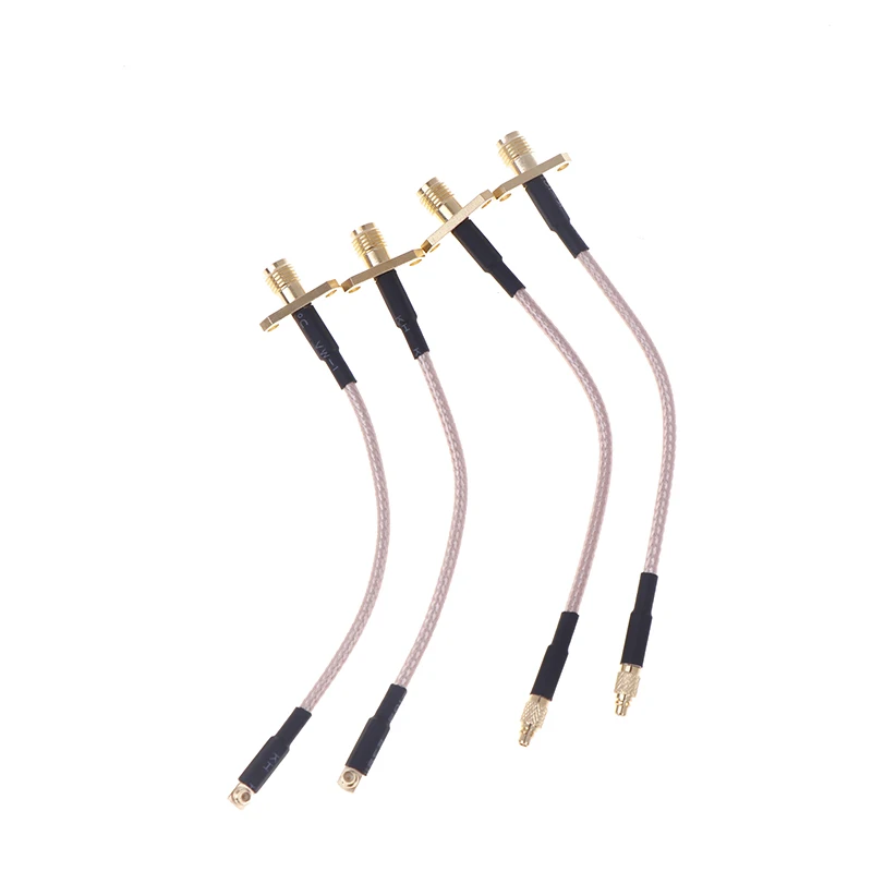 1PC MMCX A SMA/RP-SMA Flangia Femmina Montaggio A Pannello RG316 Treccia FPV Antenna Cavo di Prolunga Per TBS Unify PandaRC VTX