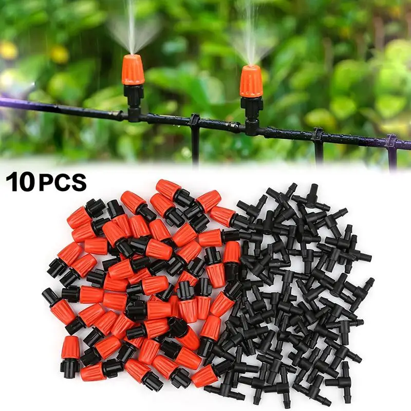 10PCS Hanging Misting Nozzle Fog Nozzle Hanging Anti Drip Misting Sprinkler Kits For Hoses Mist Water Sprayer view 4