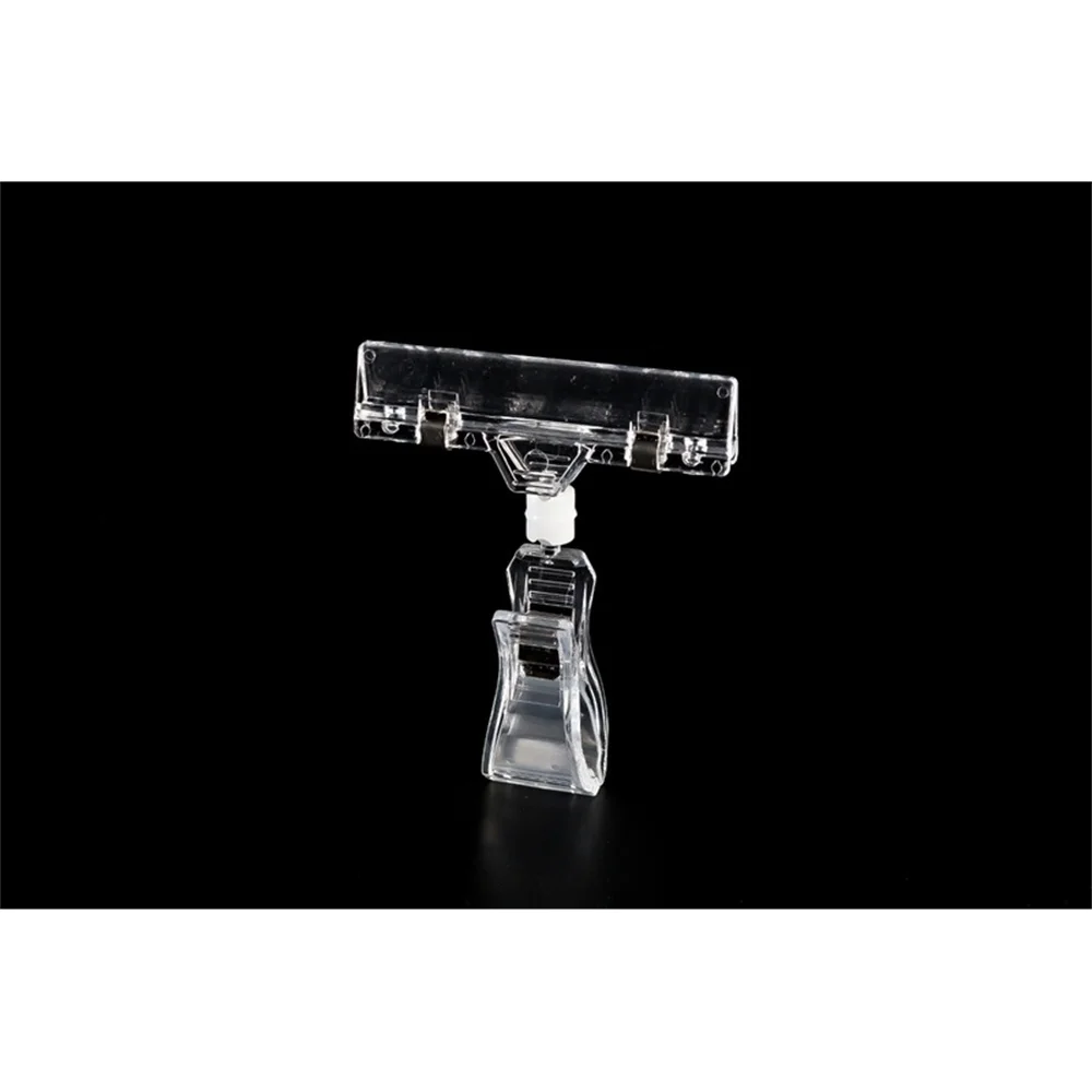 Pop Rotational Clear Preisschildhalter mit drehbarem Clip