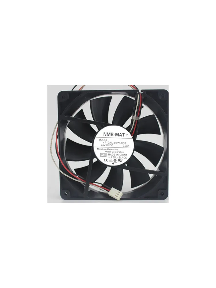 NMB-MAT 4710KL-05W-B30 V00 DC 24V 0.20A 120x120x25mm Server Cooling Fan