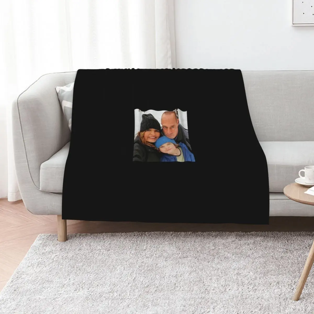 Olivia, Noah & Elliot Sticker Throw Blanket Retros warm for winter for winter Plush Stuffeds Camping Blankets