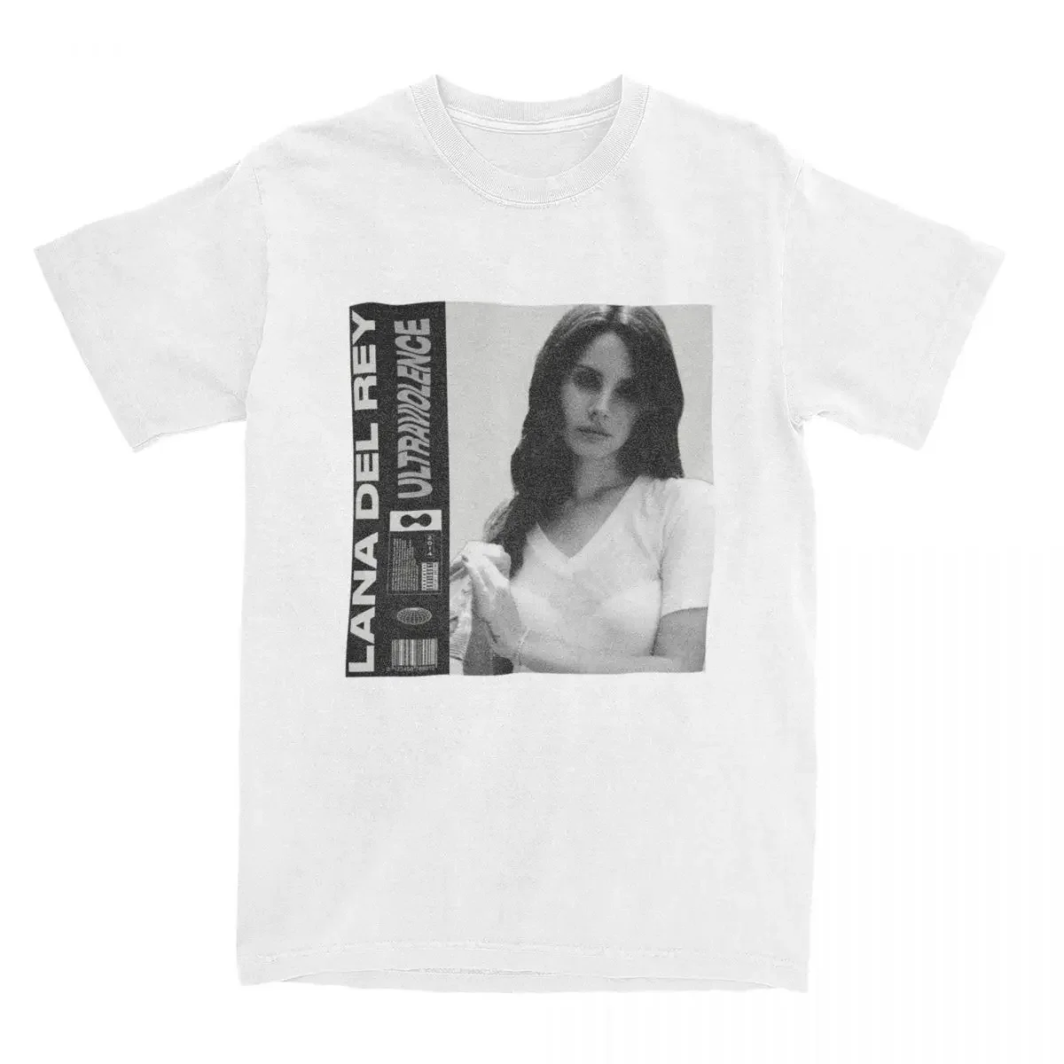 Lana Del Rey Ultraviolence Poster T Shirt for Men Pure Cotton Leisure T-Shirts Round Neck Tee Shirt Short Sleeve Clothes