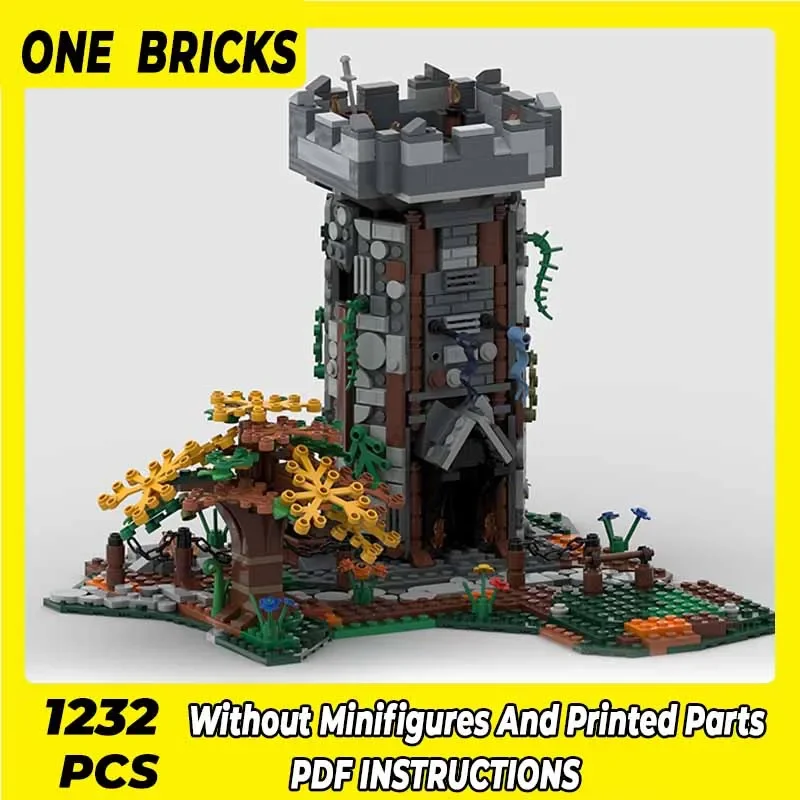 

Moc Building Blocks Modular Building Medieval WaterTower Technical Bricks DIY Assembly Construction Toys For Child Holiday Gifts