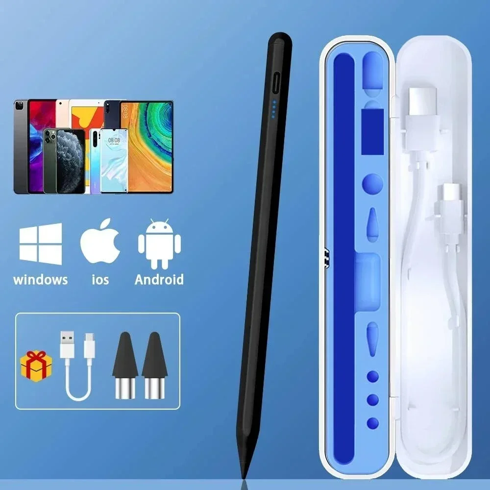 Stylus Android Pen For Samsung Galaxy Tab A9+ S9FE S9+S8+S7+S7FE S6Lite A7 Lite Rechargeable Tilt Touch Pen For Xiaomi With Box