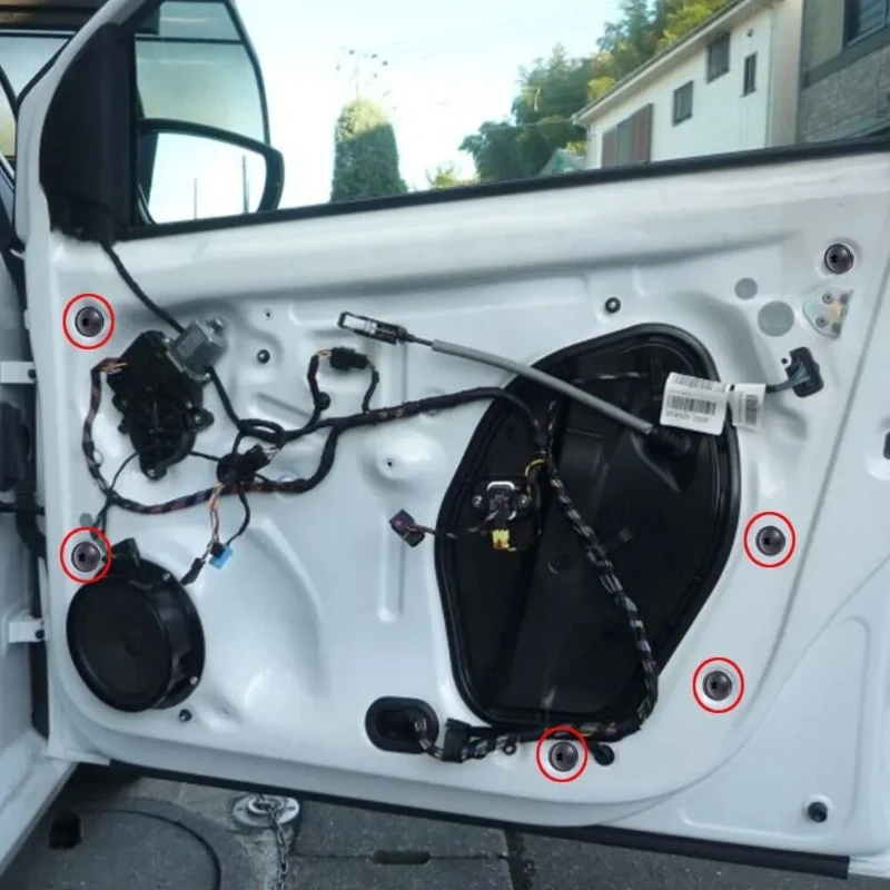 10-100 шт. винты для кузова автомобиля, брызговик для VW Golf, металлический саморез, заклепка, черный крепежный болт, крестообразный саморезы Phillips