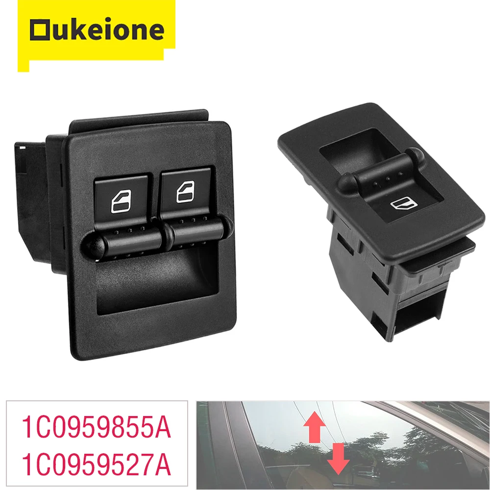 Electric Power Master Window Switch Direct Replacement for Volkswagen Beetle for VW 1998-2010 1C0959527 1C0959855A