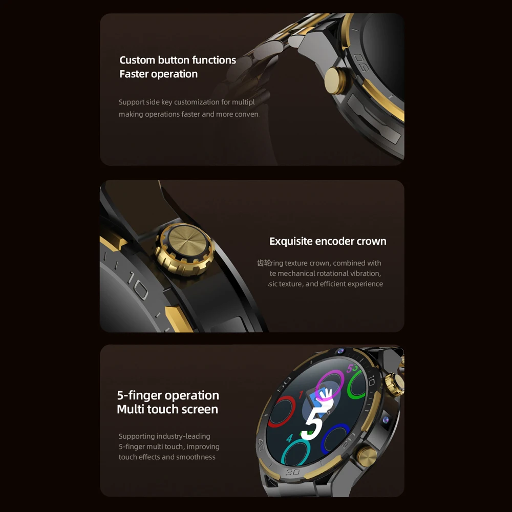 Reloj inteligente de 6 + 128GB, Monitor de ritmo cardíaco y salud, GPS, resistente al agua, tarjeta SIM, cámara Dual, videollamada 4G, reloj inteligente para hombres y mujeres, descarga por aplicación