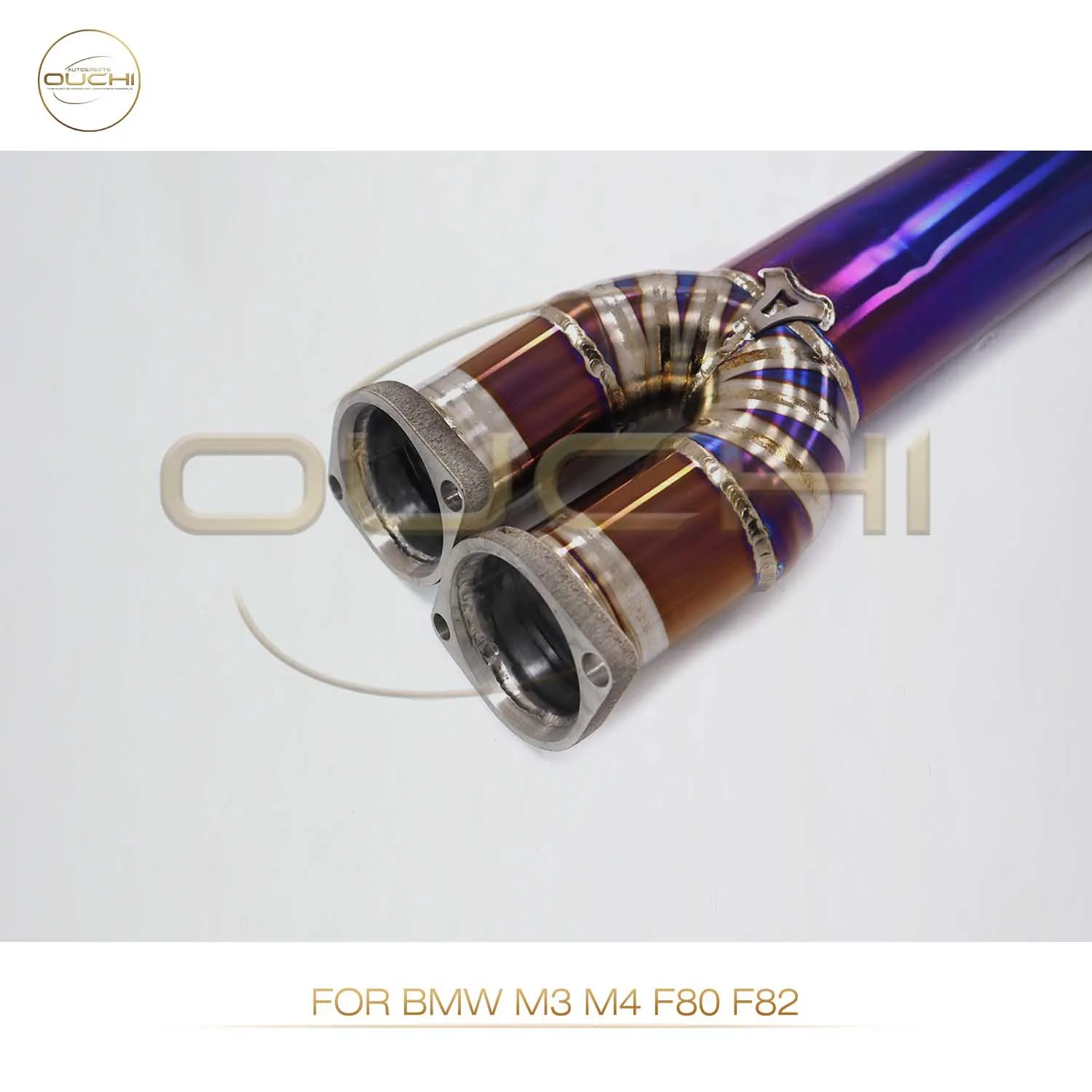

OUCHI Factory Direct Sales Titanium Alloy Resonant Tube For BMW M3 M4 F80 F82 High Flow Performance Pipe Equal Length