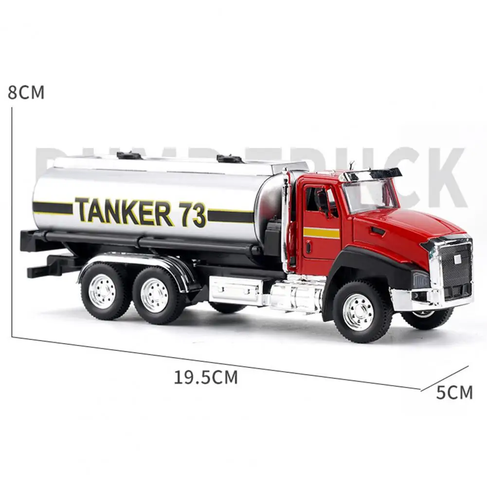 Truck Model Simulation Pull Back ABS Fire Fighting Toy Rescue Car Inertial Fire Toy Children Firefighter Truck For Kids Gift ﻿