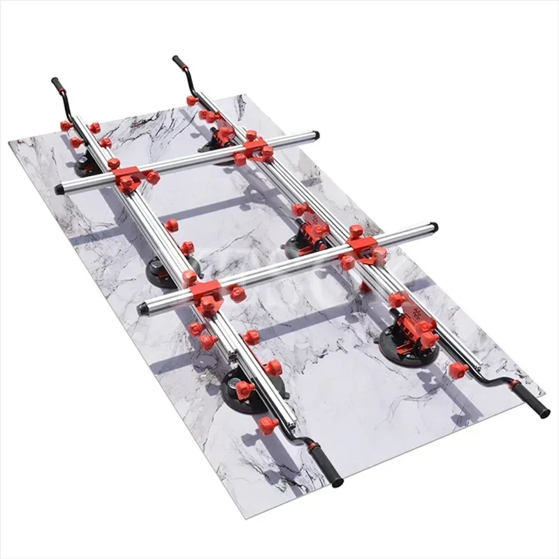 High Load Capacity Lifter Tool with Electric Vacuum Suction Cups for Transporting Large and Heavy Stone Slabs and Tiles165-320cm