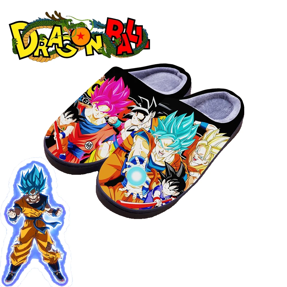 Dragon Ball Winter Warm Indoor Slippers Anime Son Goku Kakarotto Cospaly Shoes For Men Women Boy Girl Slippers Halloween Gift