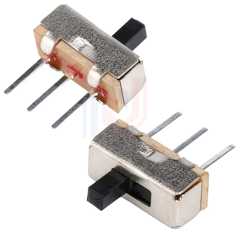 

20PCS/Lot SS12D00G3 Handle height 3mm New Mini Vertical Slide Switch 1P2T 3 Pin Toggle Switch SMD PCB DPDT Vertical Switch