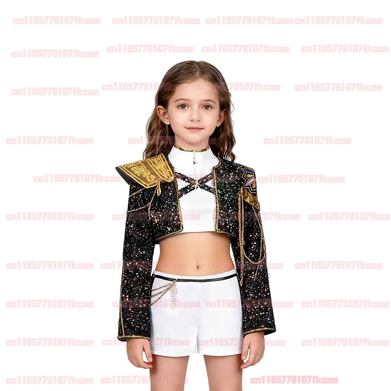 2025 Erwachsenes Kind K-Pop Rumi Cosplay Kostüm Kind Perücke Dämonenjäger Bühnenkleidung Mantel Film Halloween Korea Gruppe Idol Outfit Mädchen