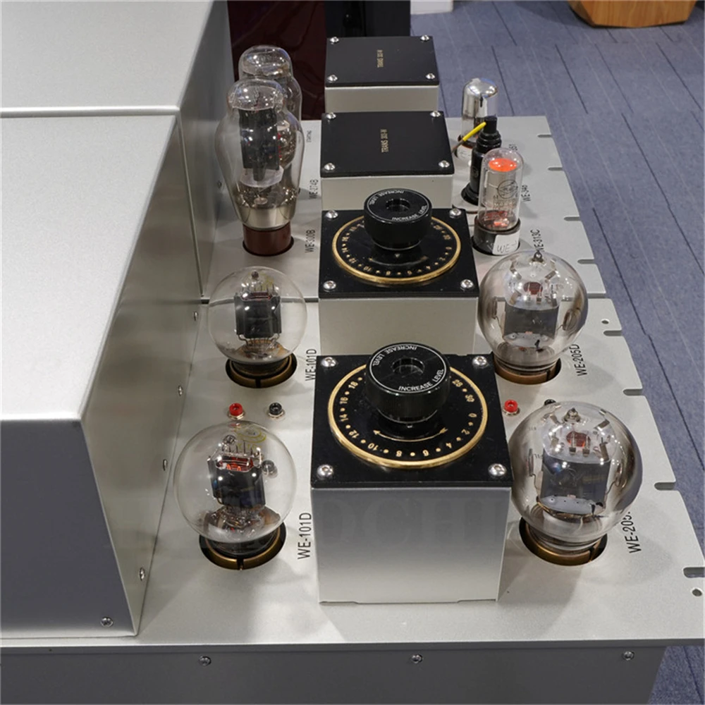 Linha de cópia magnética WE-44 + WE-20B/(LM-44/LM-20B chamada por linha magnética) pré-amplificador de tubo de vácuo fonte de alimentação dividida