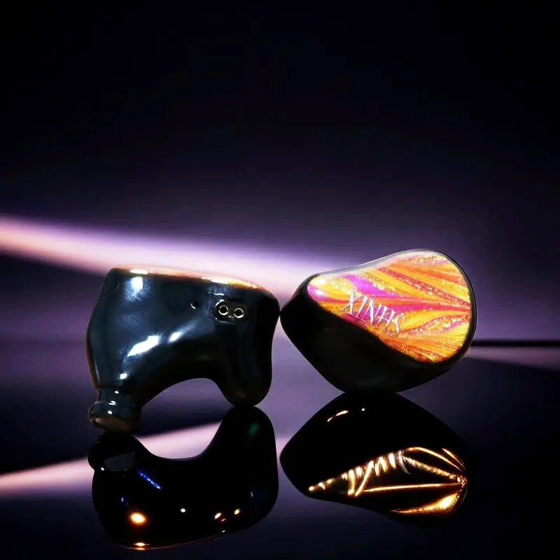 Проводные наушники XINHS HS01, 1DD + 4BA, Hi-Fi, IEM, высокая яркость