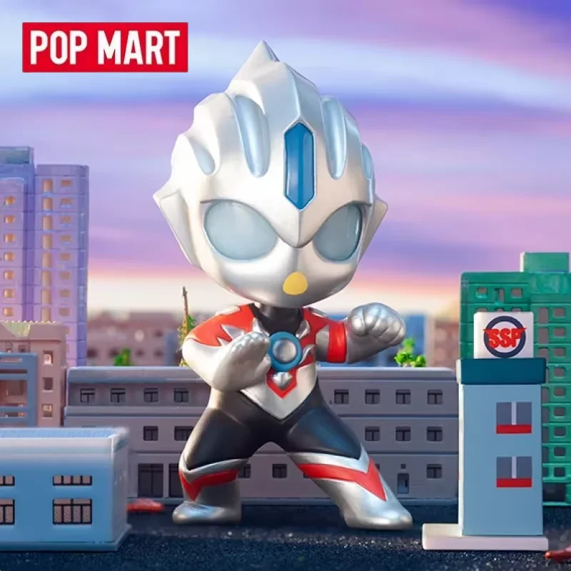 

POP MART Ultraman, серия героев нового поколения, оригинальная слепая коробка, сюрприз, загадочная коробка, аниме, экшн-фигурки, украшения, фигурки