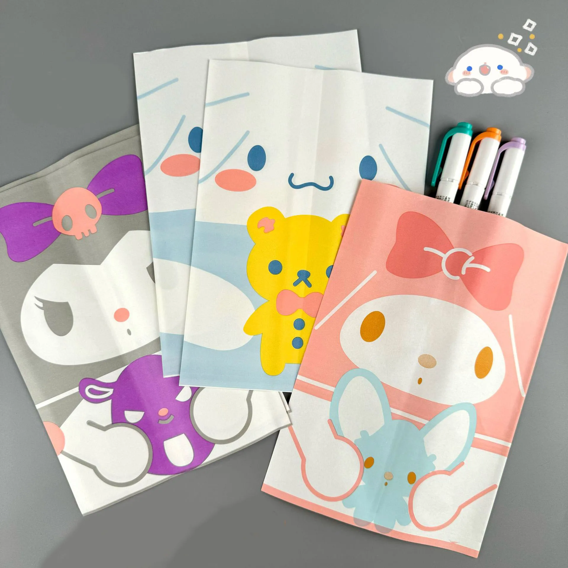 50Pcs Sanrio Cute Cartoon Candy Snack Storage Bag Kuromi Wrapping Bag Kawaii Hello Kitty Y2K Love Wrapped Gift Bag Mini Food Bag