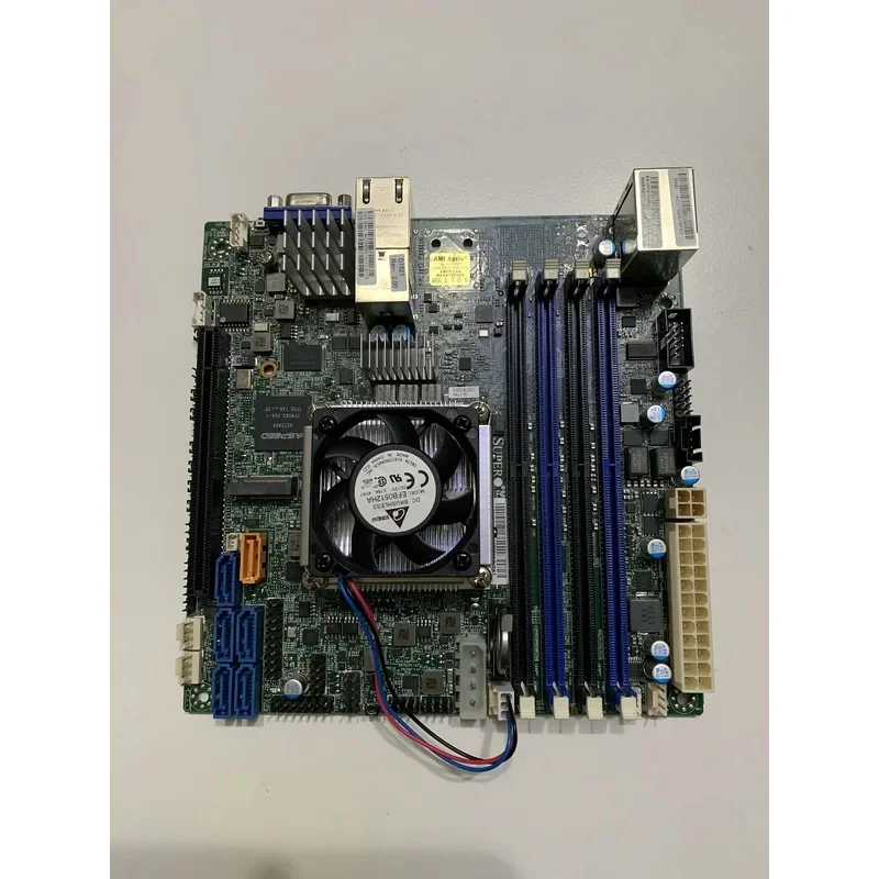 X10SDV-4C-TLN2F Server ITX Motherboard, XEON D1521 Dual 10 Gigabit Ethernet Port Qunhui NAS