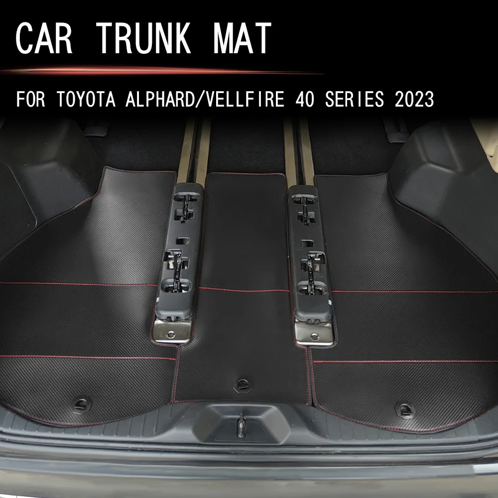 

For Toyota Alphard Vellfire 40 Series 2023 2024 Leather Trunk Mat Fully Enclosed Special Tailgate Mat Tailgate Protective Mat