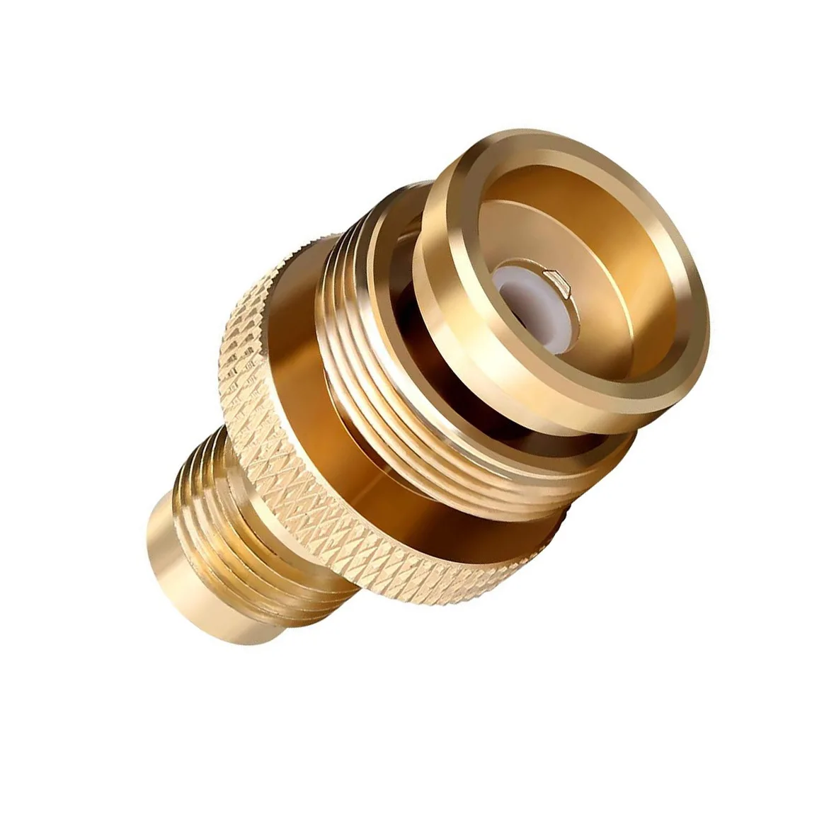 Portable 1LB Propane Tank Canister Regulator Adapter Connection To 3/8 Inch Female Flare Thread Camping Grill Stove Parts