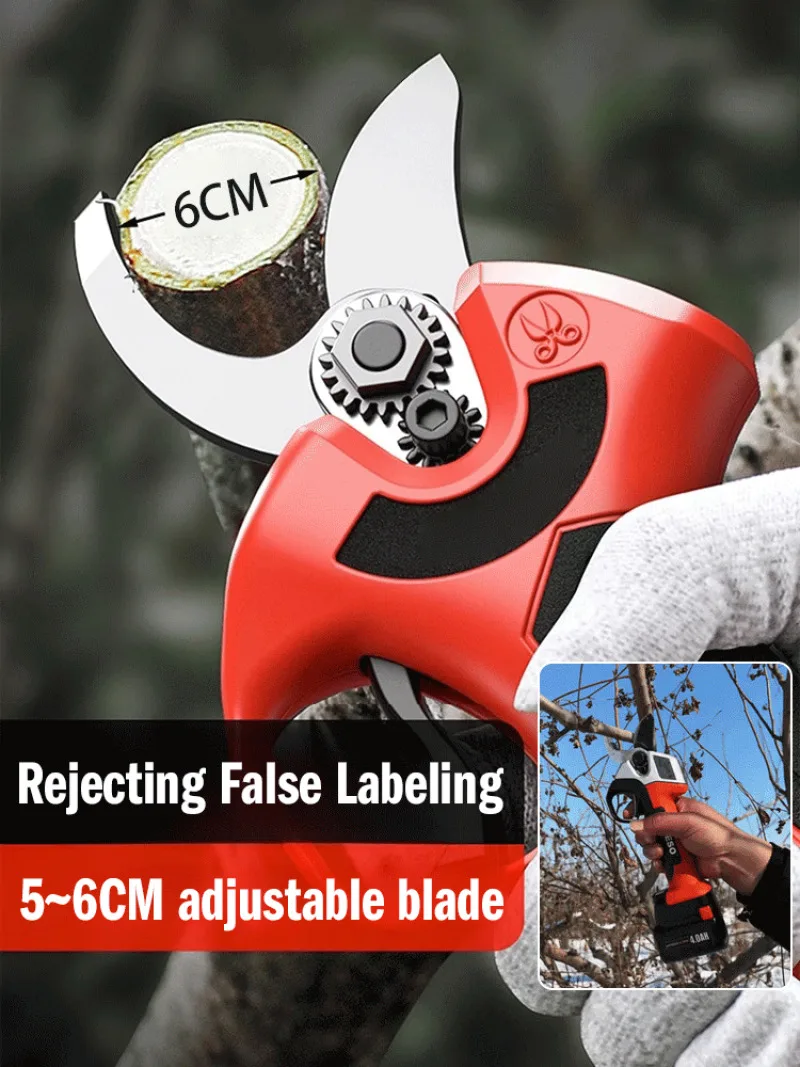 Electric Scissors Rechargeable Tree Pruning Fruit Tree Gardening Shears Pruning Shears Shears Extension High Branch Shears