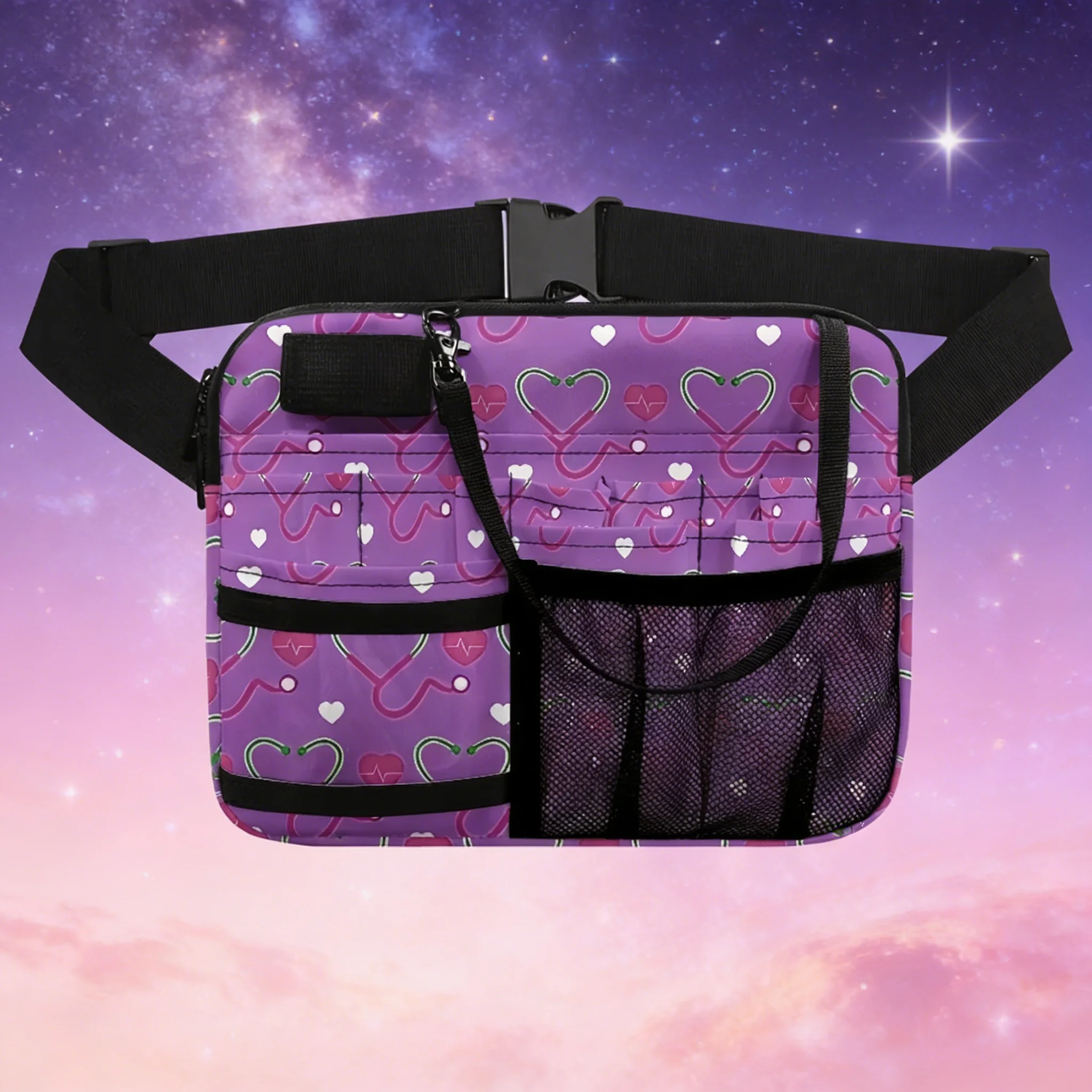 best-gift-rainbow-nurse-fanny-pack-for-nurse-week-cute-medical-print-organizer