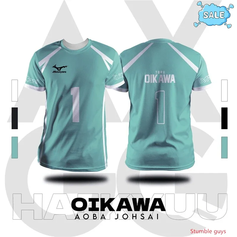 Kuroo Kozume Volleyball Club Haikyuu Nekoma T-Shirt Anime Uniform Cosplay Herren Mode Kinder Jungen Kleidung Sportbekleidung