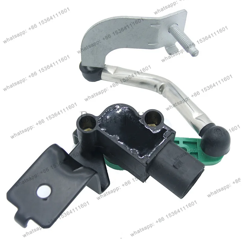 FOOL  Suspension Height Sensor 3C0412522B For VW CC 2012‑2017 Headlamp Level Sensor With Bracket Rod Assembly