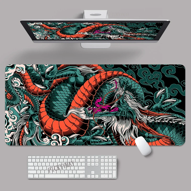 

Mouse Pads Dragon Element Design Gaming Mousepads 400x900 Large Mousepad Gamer Rubber Mat Company Desk Pad Design For Gift