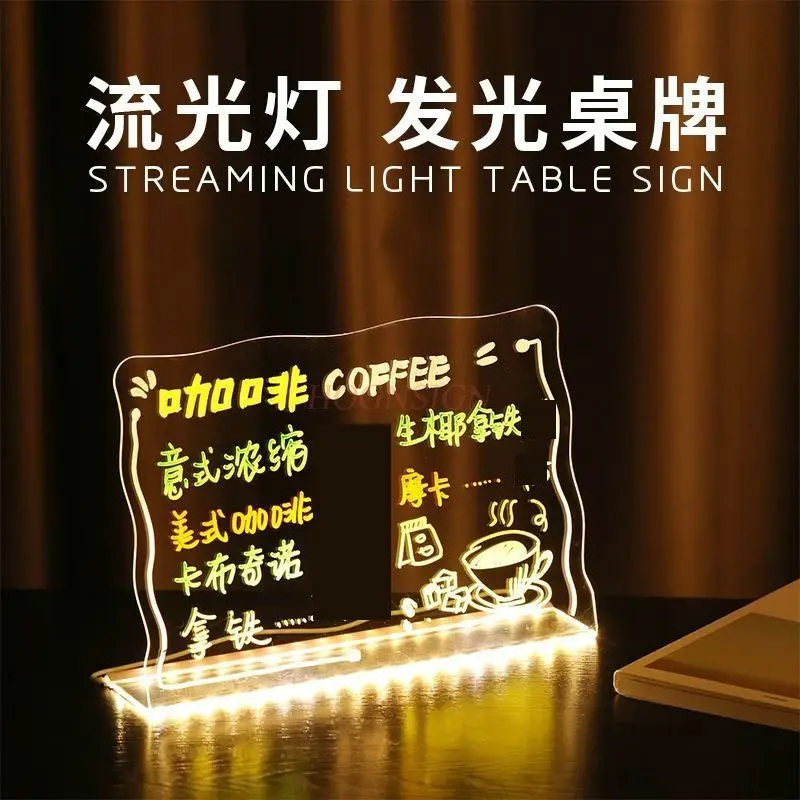 1-個の手描き蛍光板、led-照明広告板、周囲光、屋台広告板、テーブルボード、価格