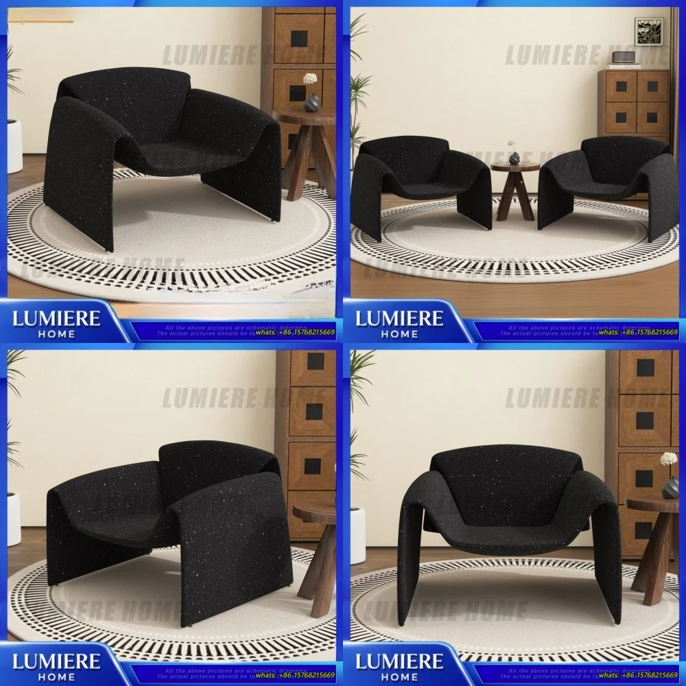 

Современное минималистичное кресло-софа в стиле M с дизайном «Краб» для гостиной, балкона, зоны отдыха, приемной