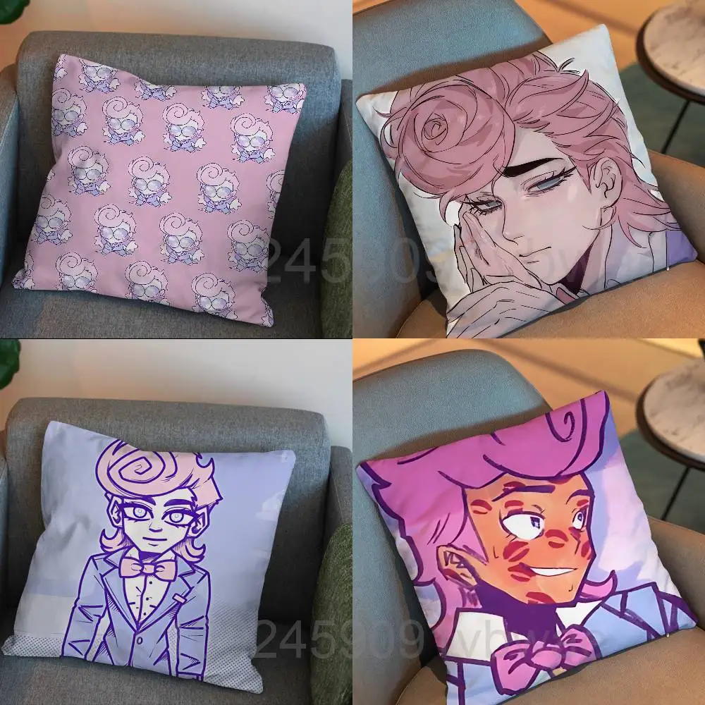 

H-Harvey Harvington Bloodmoney Pillow Case Anti-dustmite Pillowcase Invisible zipper silky short plush Sofa cushion cover