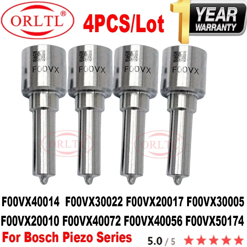 4PC Diesel Fuel Nozzle F00VX40014 F00VX30022 F00VX20017 F00VX30005 F00VX20010 F00VX40072 F00VX40056 F00VX50174 For Bosch Piezo