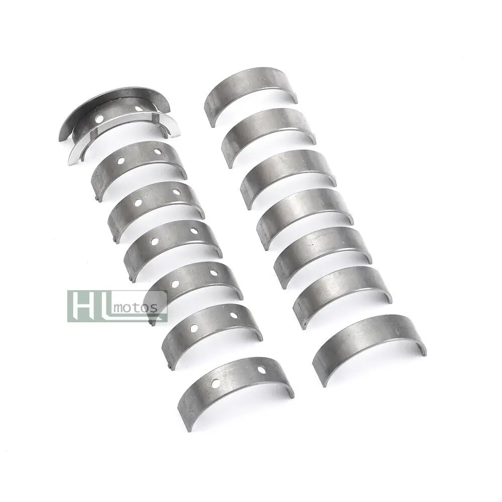 Set NEW 11217627037 , 11217581009 STD Crankshaft Main Bearing Shell For BMW 325i 525i 640i E90 E91 E92 N52 N54 N55