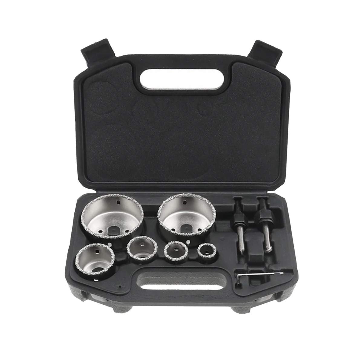 الماس المغلفة مجموعة مثقاب ، رأى بت الحفر لأدوات السلطة ، بلاط ، الزجاج ، السيراميك ، ثقب ، 22 مللي متر-73 مللي متر ، 9 قطعة