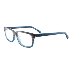 Stylish Acetate Rectangular Full Rim Men's Prescription Glasses with Spring Hinges Durable and Comfortable Eyewear for Men T8061