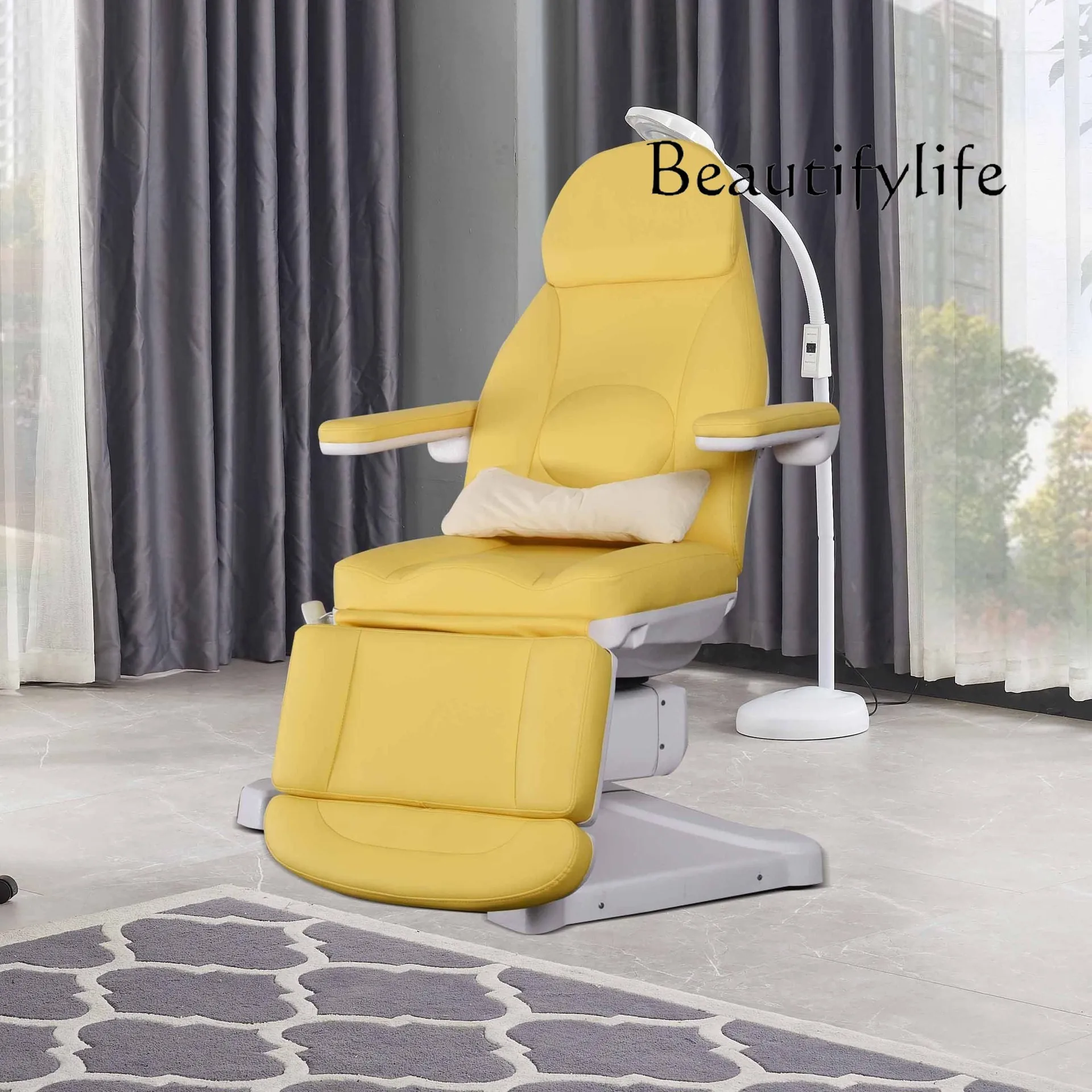 For Beauty Salons Micro-Whole Injection Surgery Bed Electric Lift Beauty Care Bed Multi-Function Rotating Eyelash Tattoo Chair