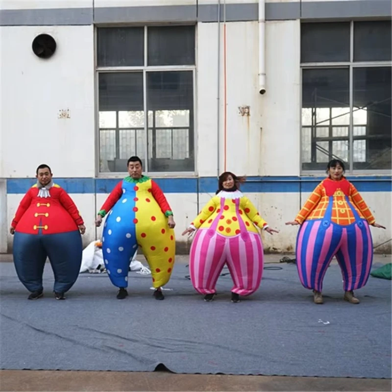 

Funny walking wholesale party clown suit funny fat circus clown adult inflatable cosplay clown costume carnival show