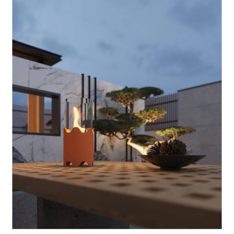 Landscape Outdoor Fireplace Impression Surrounding Furnace Series Alcohol, Home Desktop Flame Custom Decorative Furnace