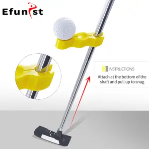 Soporte Para Alineación De Golf - Entrenador De Swing Profesional, Hierro Negro (23x14.5cm)