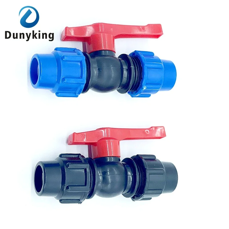 

Tap Water Irrigation 20/25/32/40/50/63mm Plastic Water Pipe Quick Valve Connector PE Tube Ball Valves Accessories