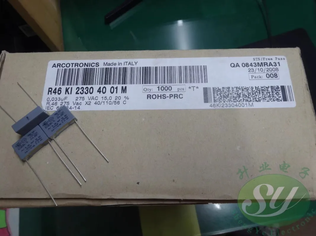 

10PCS AV R46KI23304001M 0.033uf/275VAC 33nf 333 New film capacitor
