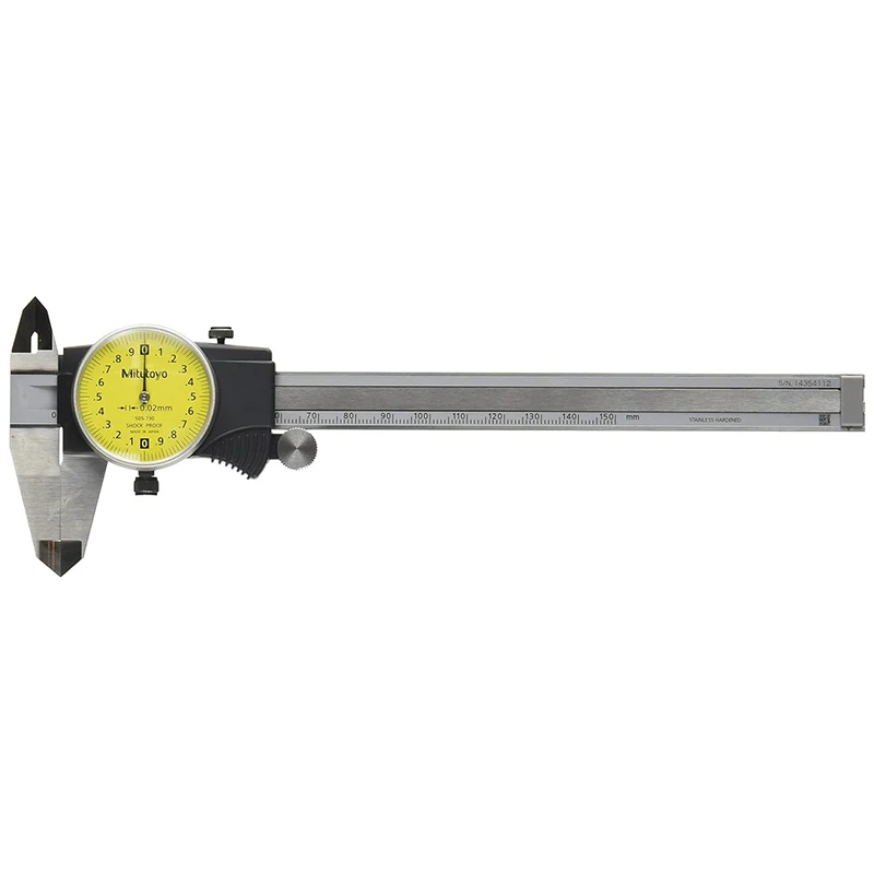 Original Japan Made 505-730 505-731 505-732 505-733 505-745 Range 0-150/200/300mm Graduation 0.01/0.02mm Dial Calipers