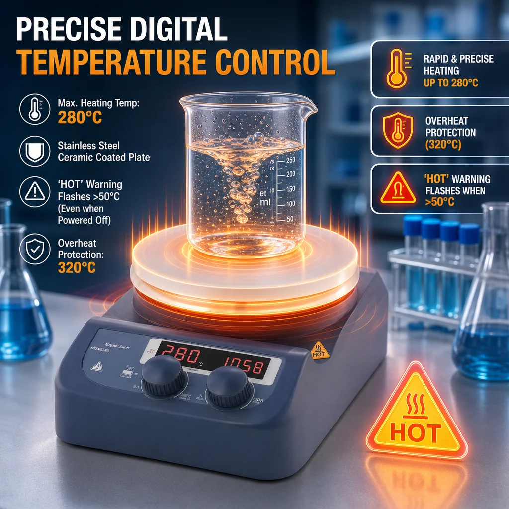 IKEME 3L Placa Calefactora de  - Lab Magnetic Stirrer Hot Plate reseña y precio