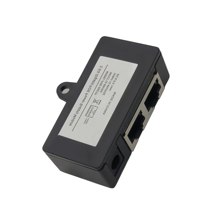 2.5G PoE Injectors Integrated Power Supply Module 2.5G POE Adapter Supports 12-48V for Networking Bridge Security Cameras