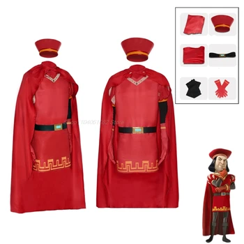 Lord Farquaad Cosplay Costume Shrek Carnival Uniform Wig Anime Halloween Role playing holiday party Costumes Women Game